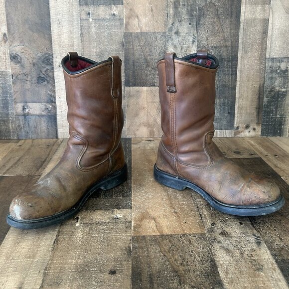 Red Wing Vintage Steel Toe Insulated Pull On Work Boots Mens 9.5 D